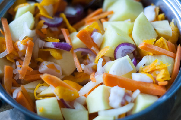 смесь овощей для начинки